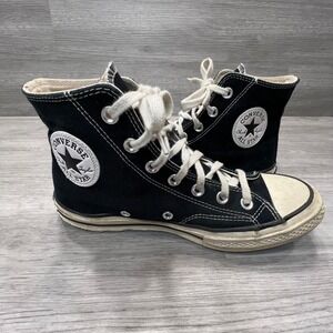 Converse Chuck Taylor All Star High Top Black Canvas Sneakers Size 6
